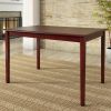 Farmhouse 32 x 48 inch Dining Table in Antique Berry Cherry Wood Finish