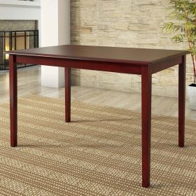 Farmhouse 32 x 48 inch Dining Table in Antique Berry Cherry Wood Finish