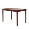 Farmhouse 32 x 48 inch Dining Table in Antique Berry Cherry Wood Finish