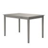 Farmhouse 32 x 48 inch Dining Table in Antique Grey Wood Finish