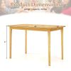 48 x 28 inch Classic Farmhouse Dining Table with Natural Wood Finish