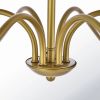 30-inch Traditional 6-Light Dimmable Chandelier in Brass Finish