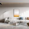 Black Modern 68-inch LED Dimmable Floor Lamp with Remote - Accent/Reading Light