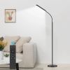 Black Modern 68-inch LED Dimmable Floor Lamp with Remote - Accent/Reading Light