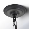 30-inch Traditional Dimmable 6-Light Chandelier in Black/Brass Finish