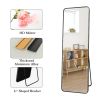 Black 60-inch Full Length Floor Mirror with Stand and Wall Mount Holes