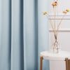52 x 108 inch Solid Light Blue Thermal Blackout Curtain Panels - Set of 2