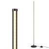Black Modern Minimalistic 57-inch Slim Bar-Shaped Dimmable LED Corner Floor Lamp