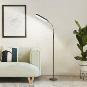 Bronze 68-inch LED Dimmable Floor Lamp with Remote - Accent/Reading Light