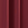 52 x 63 inch Solid Burgundy Red Thermal Blackout Curtain Panels - Set of 2