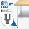 48 x 24 inch Wood-Top Heavy Duty Steel Utility Work Table Kitchen Island