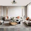 Gold/Black 4-Light Modern Flush Mount Sputnik Ceiling Light Fixture