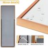 Set of 2 - Gold 65-inch Full Length Freestanding Floor Mirror with Stand
