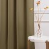52 x 96 inch Solid Olive Green Thermal Blackout Curtain Panels - Set of 2