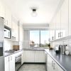 Mid-Century Modern Flush Mount Ceiling Light with Clear Globe Glass Shade