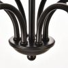 42-inch Traditional 6-Light Dimmable Chandelier in Matte Black Finish