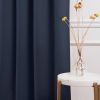 52 x 72 inch Solid Navy Blue Thermal Blackout Curtain Panels - Set of 2