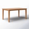 Modern Farmhouse 36 x 60 inch Rectangular Dining Table in Oak Wood Finish