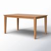 Modern Farmhouse 36 x 60 inch Rectangular Dining Table in Oak Wood Finish