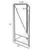 Modern Metal Hall Tree Coat Rack Shoe Storage Bench with White Seat and Shelf