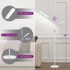 White 68-inch LED Dimmable Gooseneck Floor Lamp Reading Light with Remote
