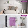 White 68-inch LED Dimmable Gooseneck Floor Lamp Reading Light with Remote