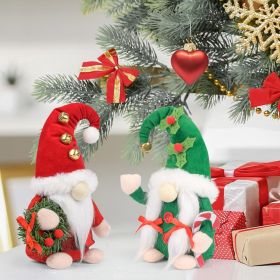 Christmas Gnomes Plush, 2 Pack Handmade Elf Santa Tomte Swedish Gnome Scandinavian Figurine Nordic Gnomes Plush Christmas Elf Doll Christmas Decorati