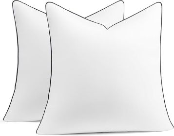 puredown 18x18 Pillow Inserts Set of 2, Fluffy Overfilled Down Alternative Decorative Pillows, Soft Plush Throw Pillows for Couch, Sofa, Bed and Home