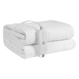 Heated Mattress Pad, 54 x 75 in, Full Size Electric Bed Warmer with 1-5 Heat Settings Control, 10-Hour Auto Shut Off, Machine-Wash Breathable Coral F